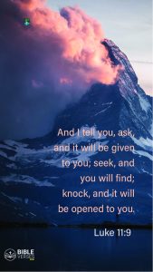 Luke 11:9 Bible Verses About Prayer And Faith - Mobile Wallpaper