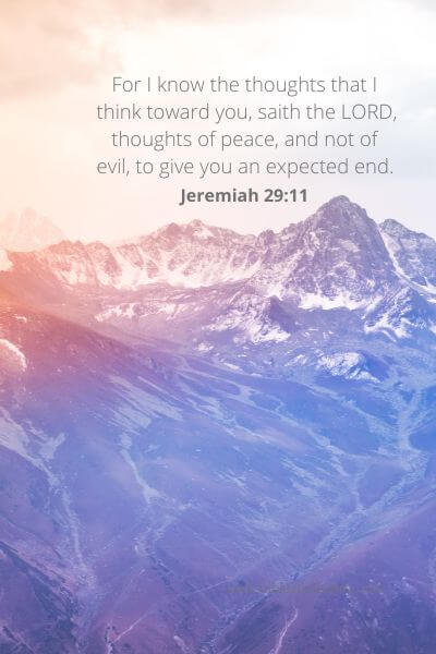 Jeremiah 29-11 - God'S Blessing According To Thoughts