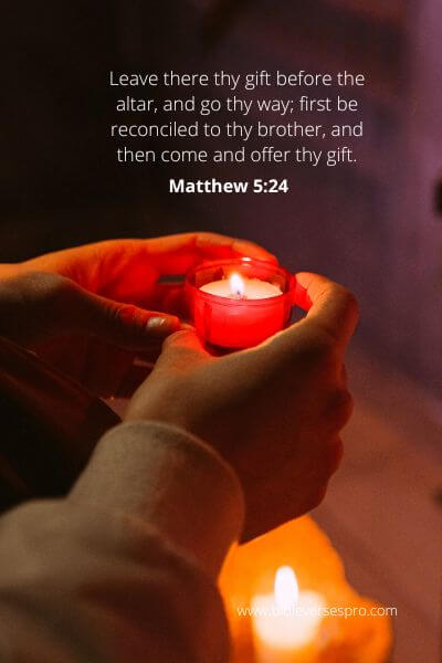 Matthew 5-24 - Avoid Unresolved Conflicts