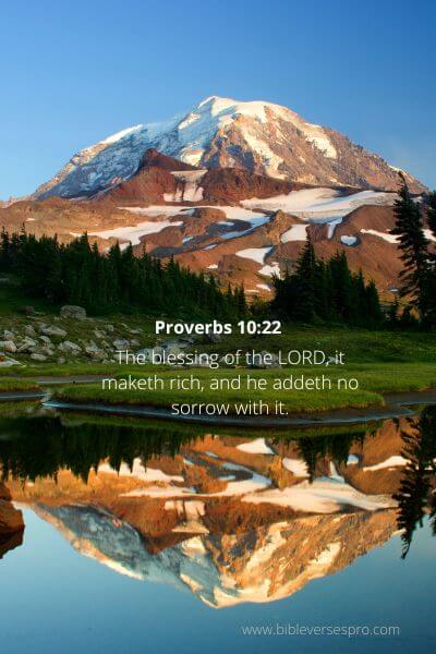 Proverbs 10-22 - God'S Blessing Makes Rich.
