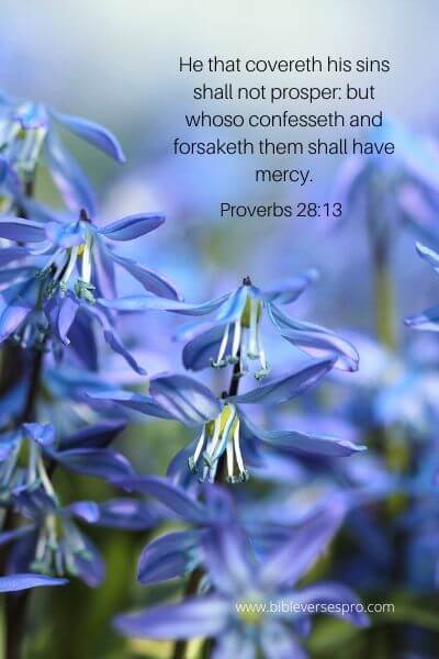 Proverbs 28-13 - No Prosperity when you conceal Evil