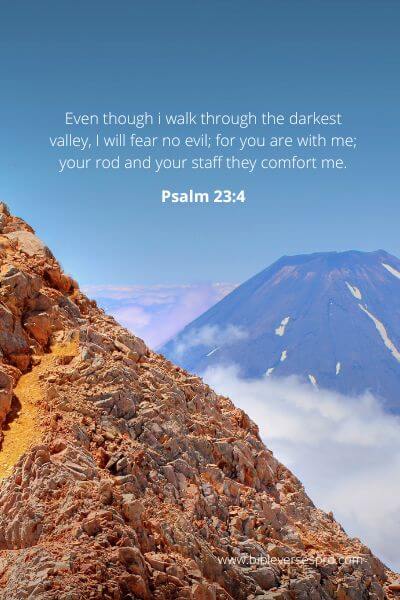 Psalm 23- 4 - The Lord comforts you