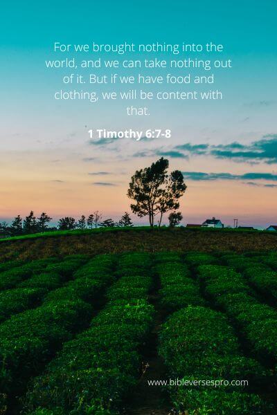 1 Timothy 6-7-8 - Food And Happiness.