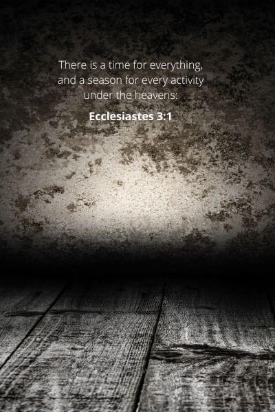Ecclesiastes 3-1 - Hard Times Don'T Last Forever.