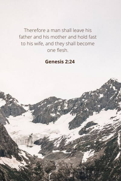 Genesis 2-24 - Being Together As One.