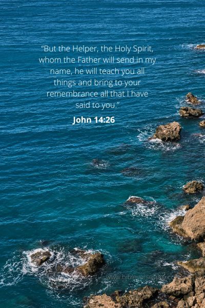John 14-26 - Help From The Holy Spirit.