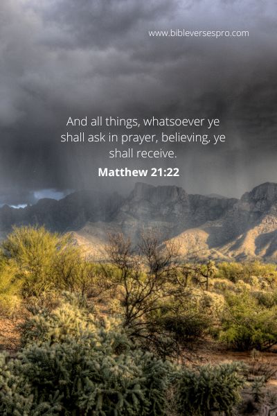 Matthew 21:22 - The Connection With God.