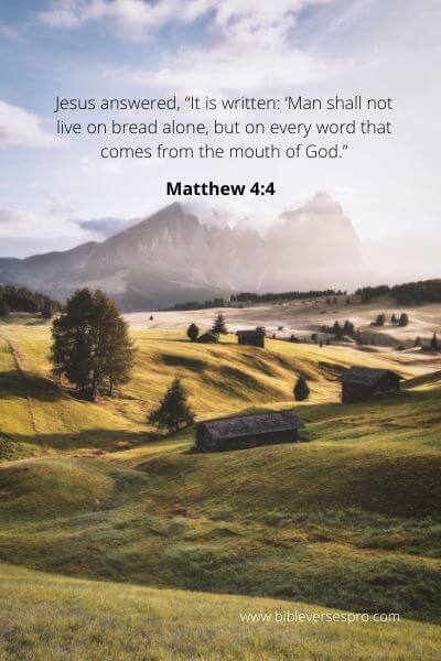 Matthew 4-4 - Eat The Word Of God.