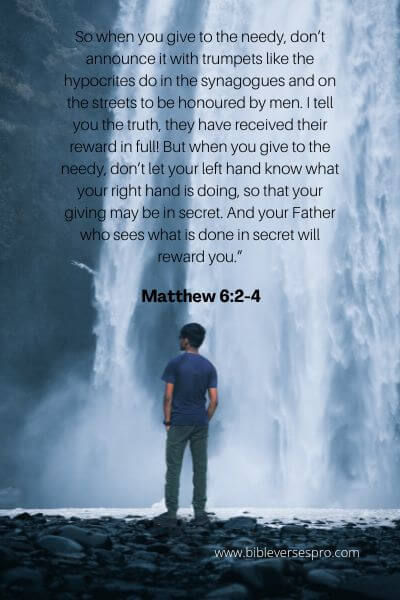 Matthew 6-2-4 - Giving in Secret.