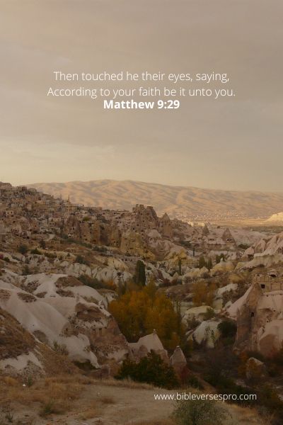 Matthew 9:29 - Keeping God'S Commandments.