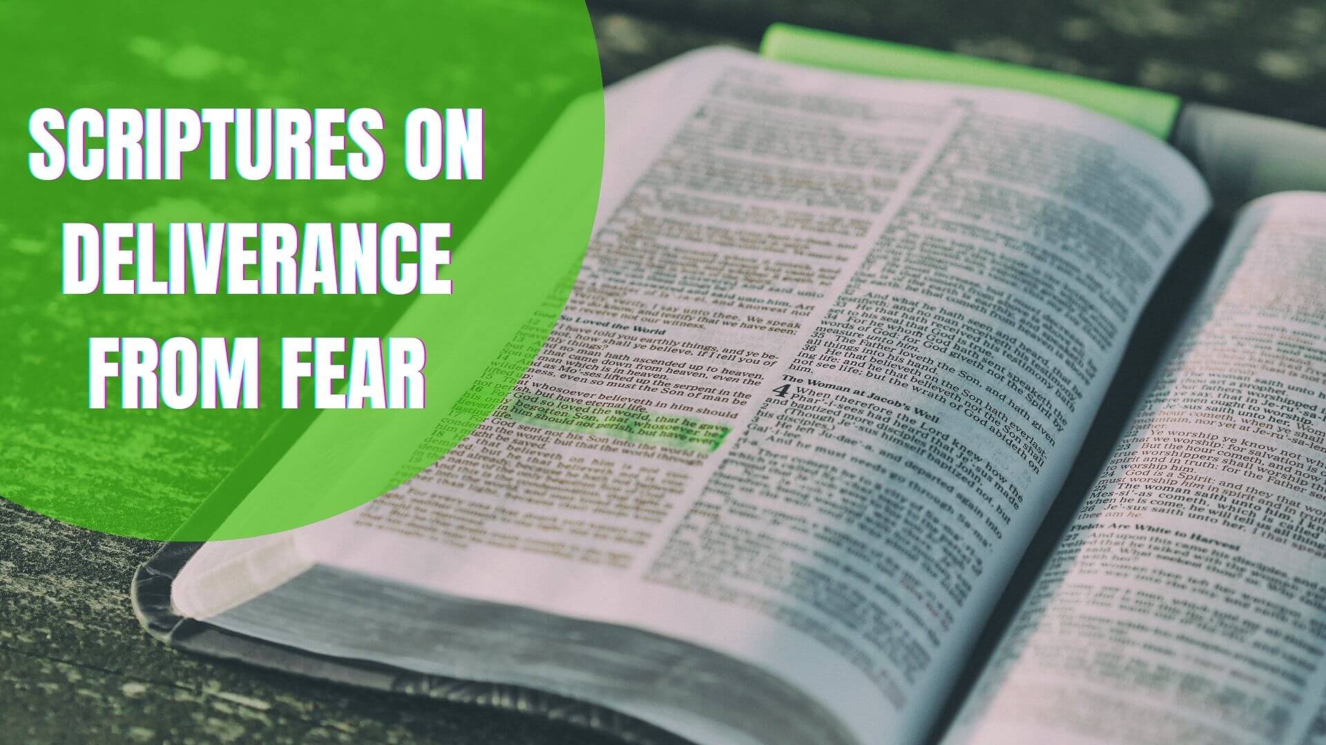 Scriptures On Deliverance From Fear