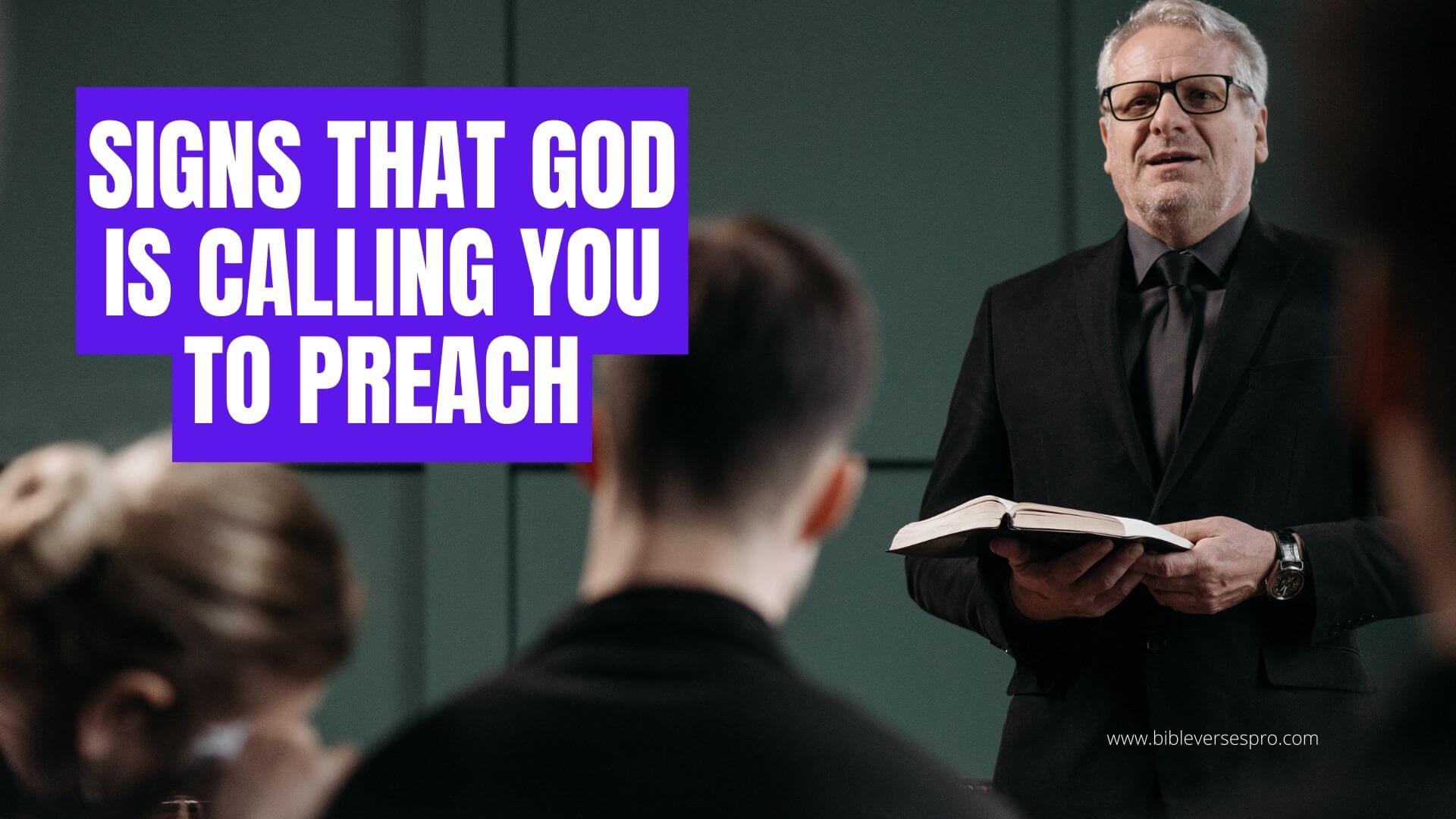 Signs That God Is Calling You To Preach