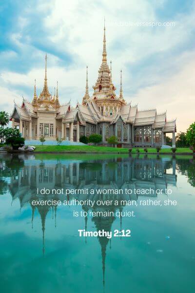 1 Timothy 2-12 - Women And Authority.