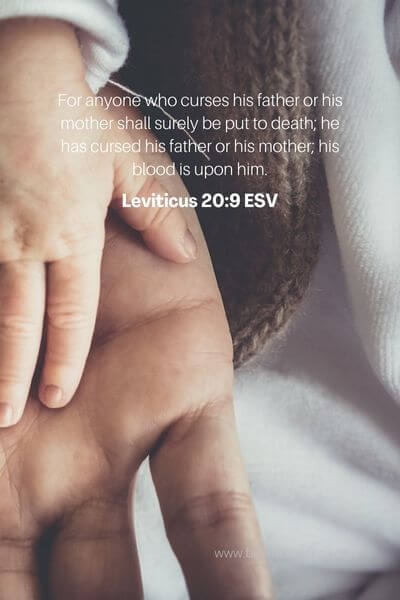 Leviticus 20_9 - Disrespect Towards Parents Is Disrespect Towards God