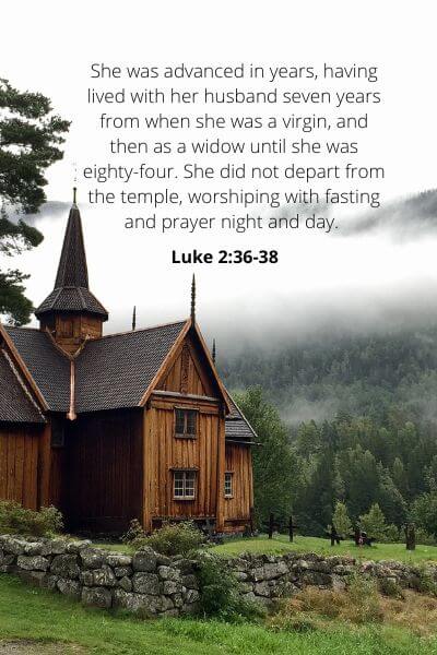 Luke 2-36-38 - Humility.