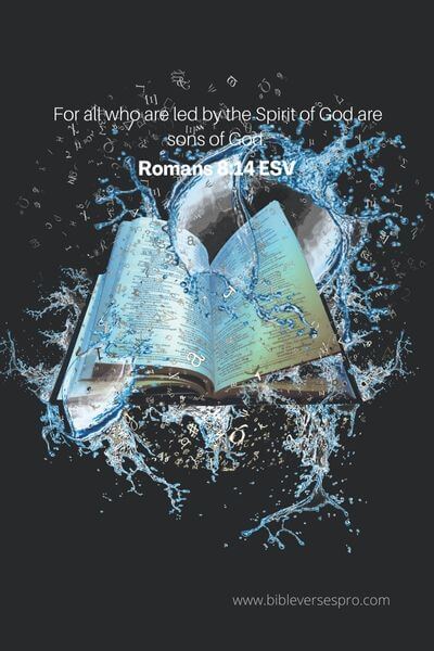 Romans 8_14 - Any Direction Taken Must Be In The Guide Of The Holy Spirit