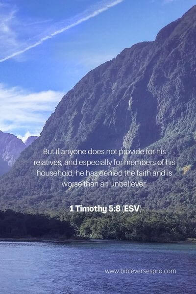 1 Timothy 5_8 - Take Care Of Our Own