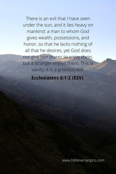 Ecclesiastes 6_1-2 - A Wealth Of Reasons To Serve God With Joy And Gladness