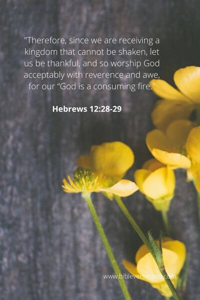 Hebrews 12_28-29 - Why Offer Acceptable Worship And Thanksgiving