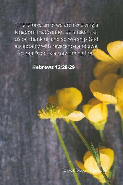 Hebrews 12_28-29 - why offer acceptable worship and thanksgiving