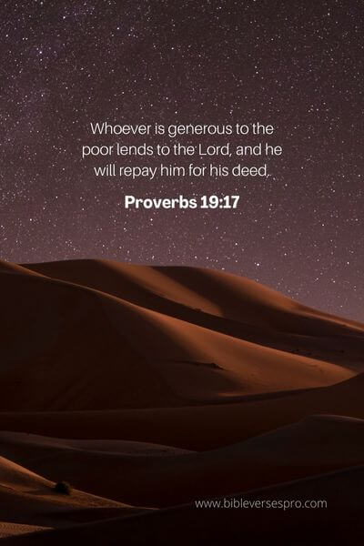 Proverbs 19_17 - Generosity From A Genuine Heart
