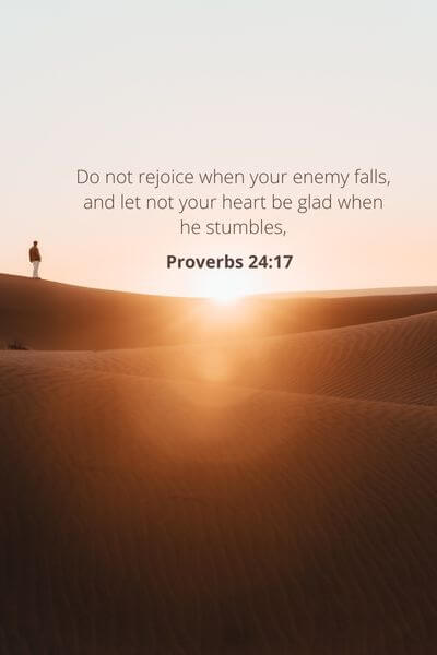 Proverbs 24_17 - Desist From Arrogance, Attitude, And Mockery