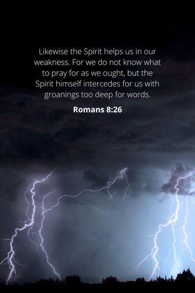 Romans 8_26 - The Holy Spirit Is Aware Of Our Innermost Desires And Thoughts