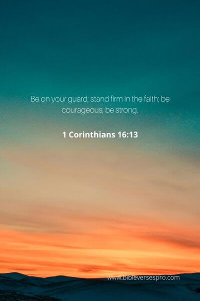 1 Corinthians 16_13 - Stand firm in the faith