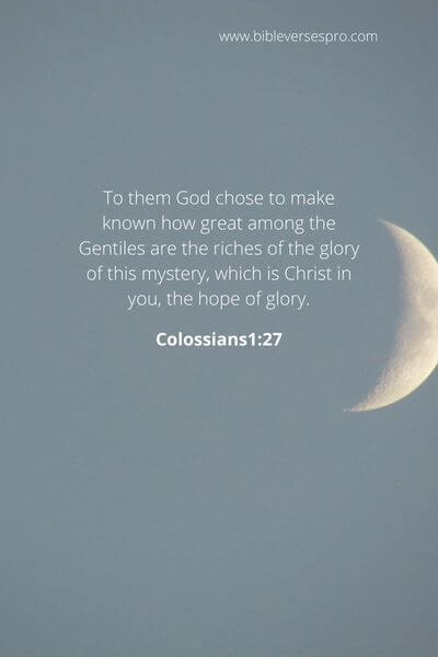 Colossians 1_27 - Even in the darkest of times, God is present