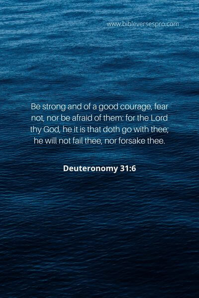 Deuteronomy 31_6 - Faith Can Dissipate Your Uncertainty And Summon The Heavenly Help You Need