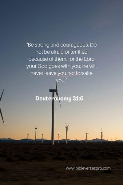 Deuteronomy 31_6 - He is with us, even in challenging times