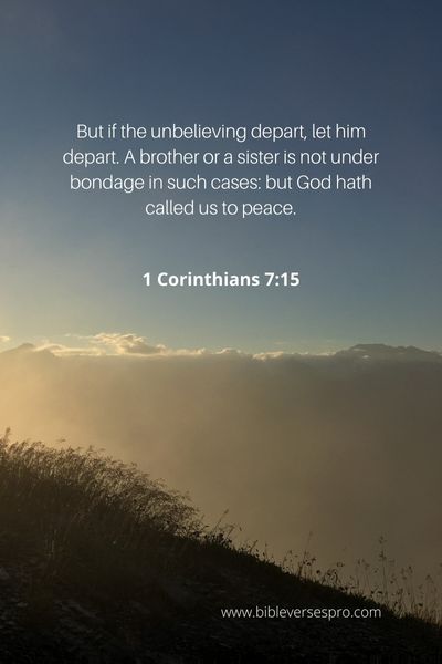 1 Corinthians 7:15 - Only one possible exception exists.