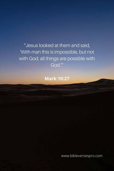 Mark 10_27 - God Is The God Of All Possibility