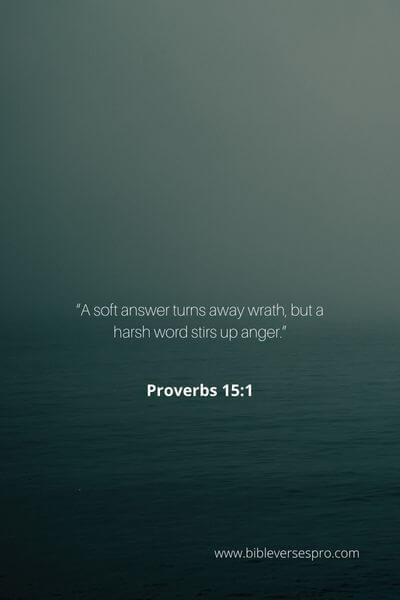 Proverbs 15_1 - Wrathful words pose no threat to the man or woman who is spiritually inclined
