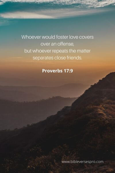 Proverbs 17_9 - Our ultimate purpose is to promote love