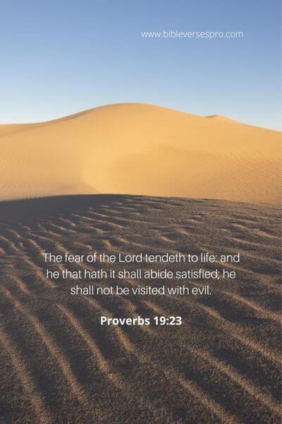 Proverbs 19_23 - Abide By Him