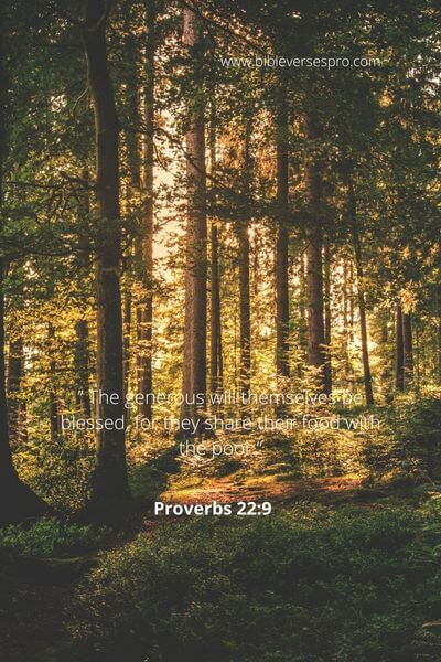 Proverbs 22_9 - Giving is receiving