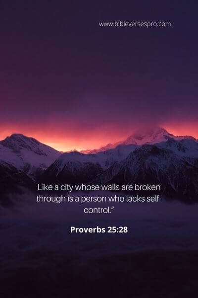 Proverbs 25_28 - Self-control is important