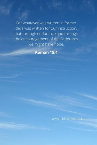 Romans 15_4 - The message of the Gospel is one of hope