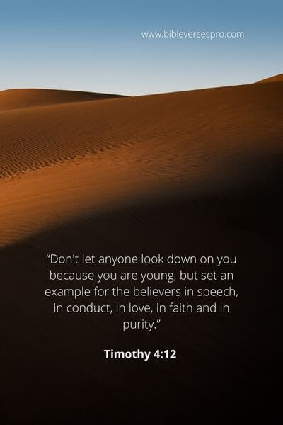 Timothy 4_12 - Our actions represent Christ to the world