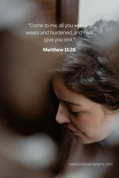 Matthew 11:28 - Cast them on him.