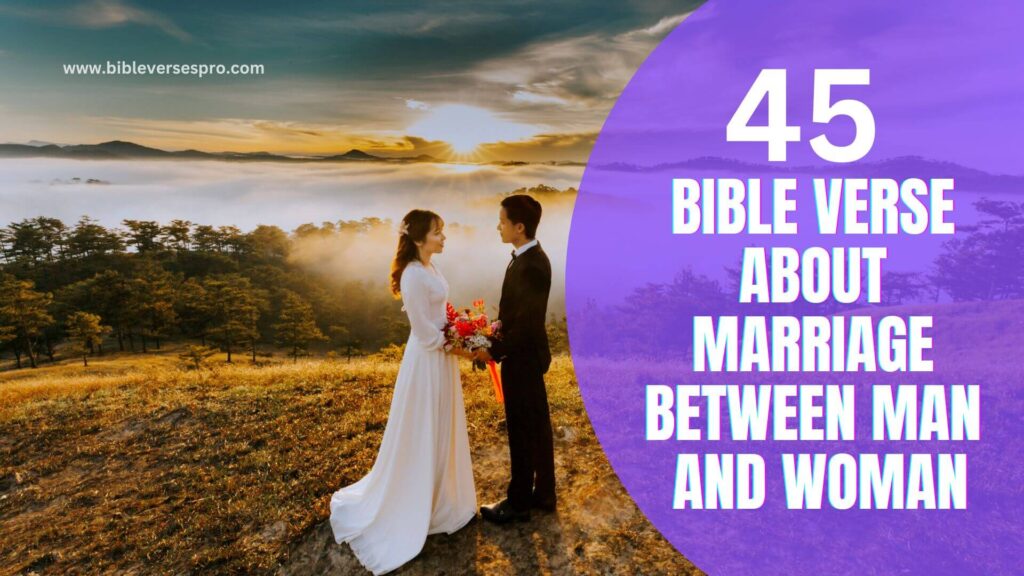bible verse about marriage between man and woman Bible Verses