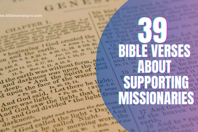 Bible Verses About Supporting Missionaries
