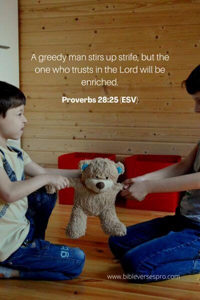 Proverbs 28_25 (Esv)