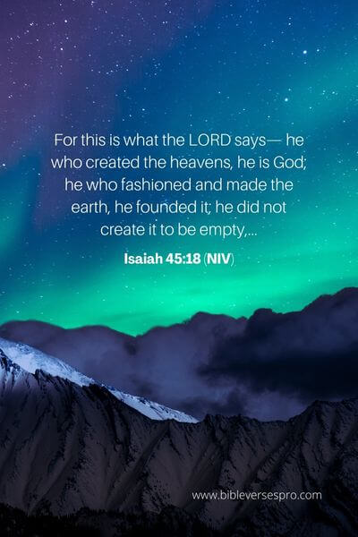 Isaiah 45_18 (NIV)