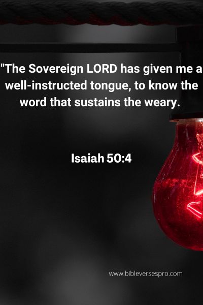 Isaiah 50:4