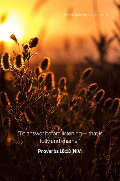 Proverbs 18_13 (NIV)