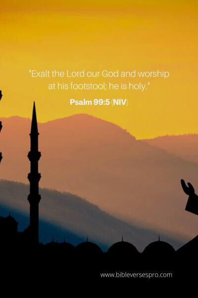 Psalm 99_5 (Niv)