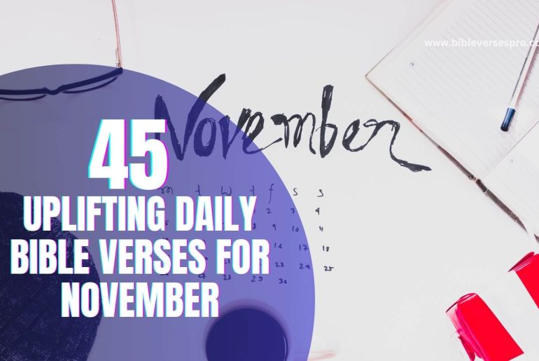 Uplifting Daily Bible Verses For November (1)