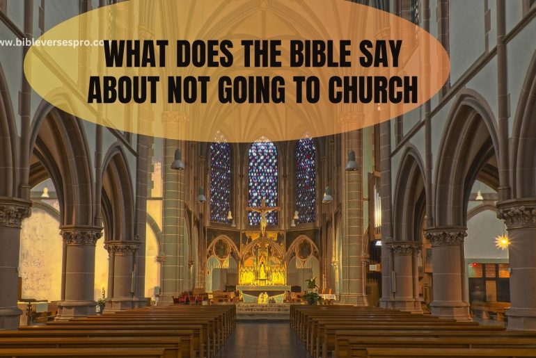 What Does The Bible Say About Not Going To Church?